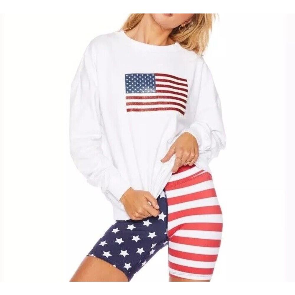 Beach Riot Bike *Shorts only* Stars Stripes Flag 4th of July Size Small - Picture 2 of 16
